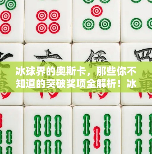 冰球界的奥斯卡，那些你不知道的突破奖项全解析！冰球的突破奖项有哪些呢